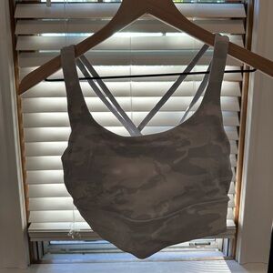 Lululemon light camo racerback sports bra